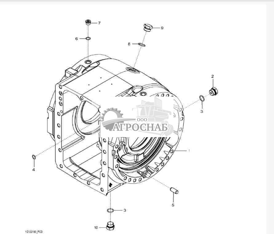YZ122190 Дифференциал 